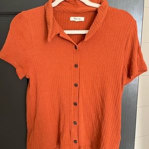 Madewell Button Front Polo
